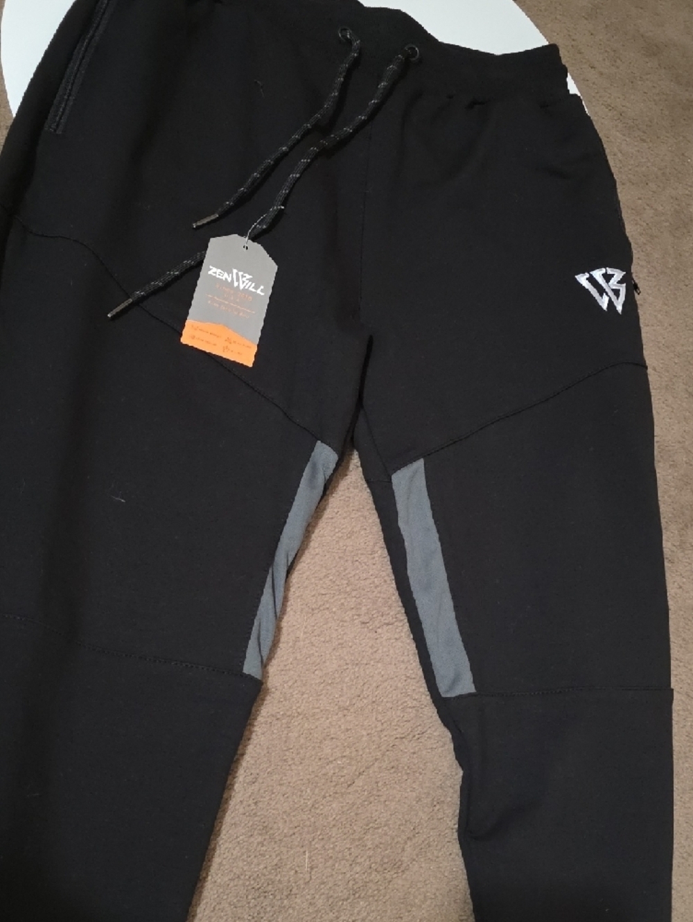 Men's Black Performance Jogger Pants - Picture 5 of 11
